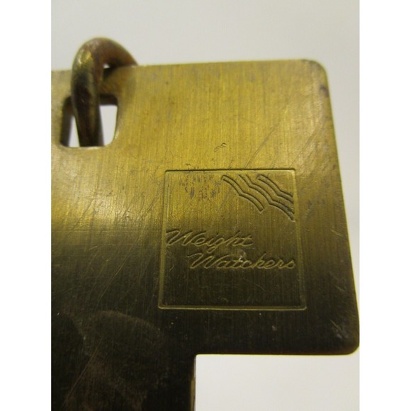 Vintage 3-1/2" Weight Watchers Key To The Future Gold-tone brass - Picture 2 of 2